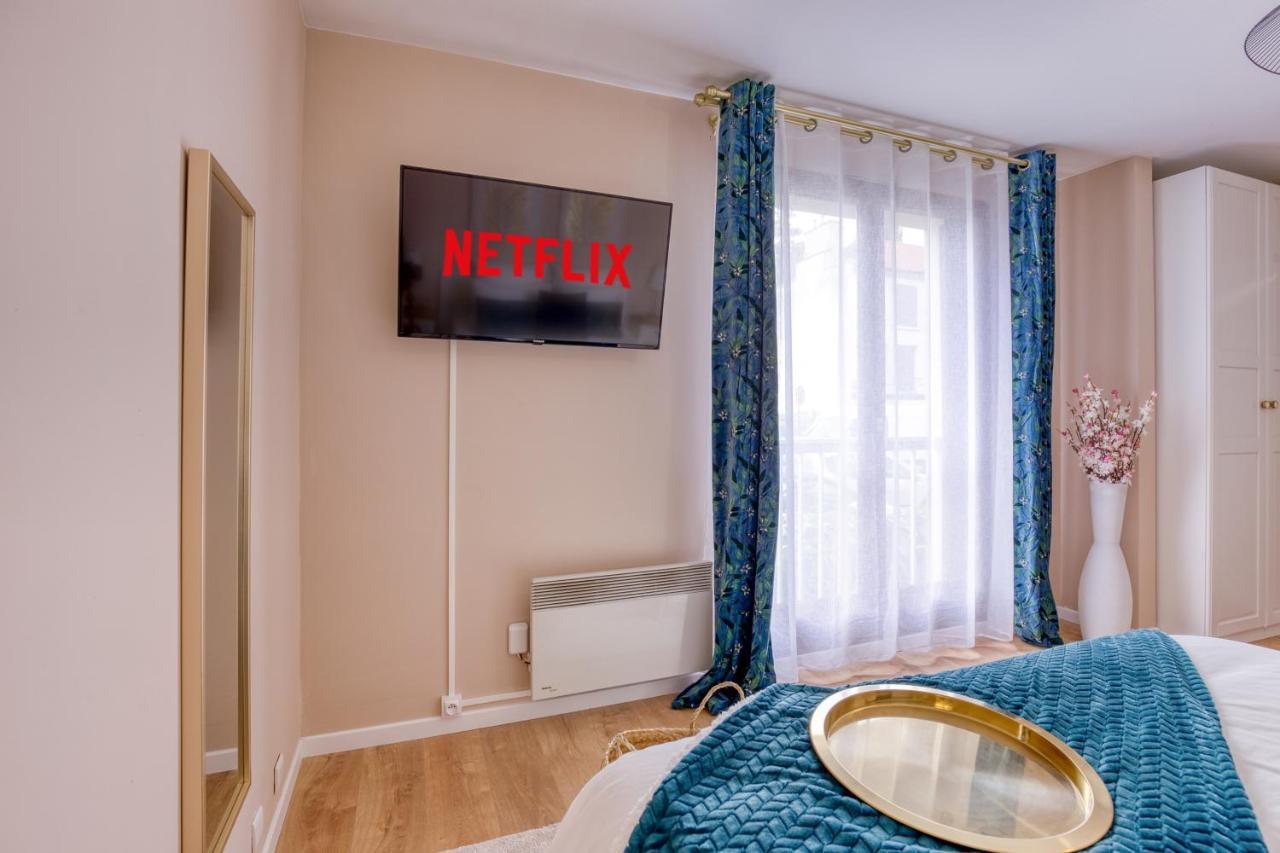 Studio Hotel - Lit King Size - Parking - Wifi - Proche Cdg Livry-Gargan Exterior foto